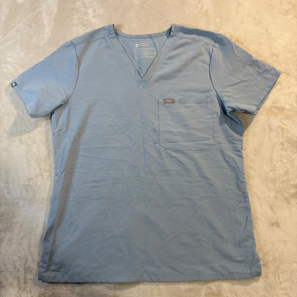 Figs Technical Collection Catarina One-Pocket Scrub Top Blue M 1000211